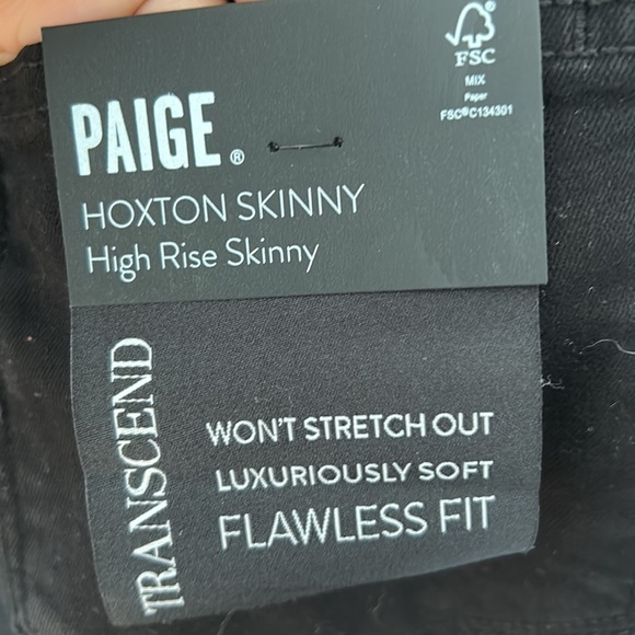 PAIGE black high rise skinny. NWT. Size 26. - Picture 4 of 5